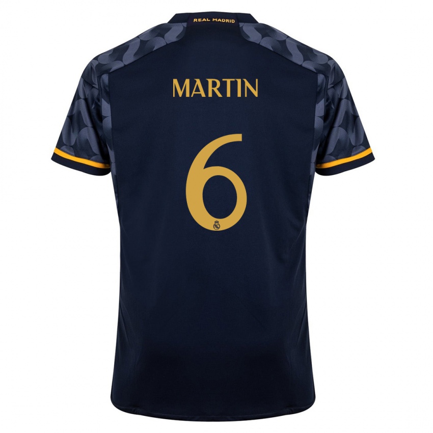 Enfant Maillot Mario Martin #6 Bleu Foncé Tenues Extérieur 2023/24 T-Shirt Belgique