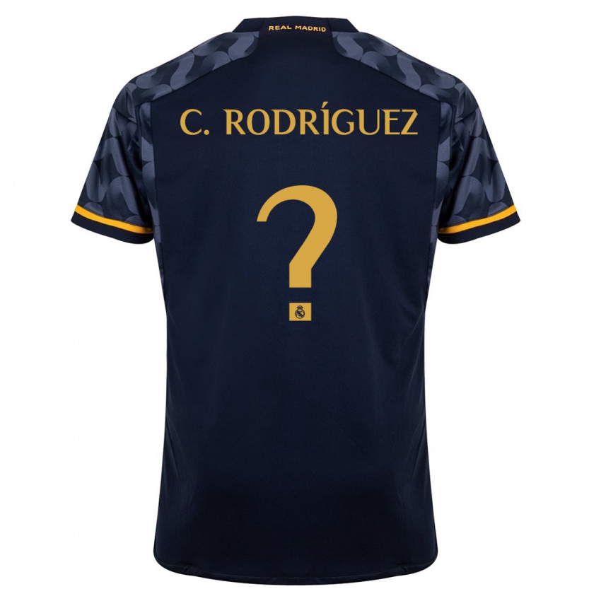 Kinder Carlos Rodríguez #0 Dunkelblau Auswärtstrikot Trikot 2023/24 T-Shirt Belgien