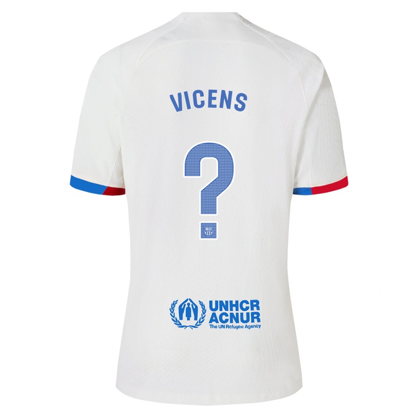 Kinder Biel Vicens #0 Weiß Auswärtstrikot Trikot 2023/24 T-Shirt Belgien