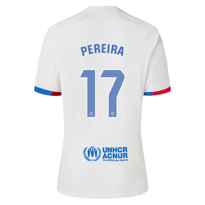 Kinder Andrea Pereira #17 Weiß Auswärtstrikot Trikot 2023/24 T-Shirt Belgien