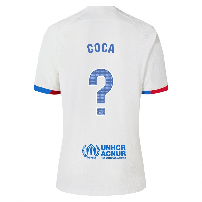 Kinder Jordi Coca #0 Weiß Auswärtstrikot Trikot 2023/24 T-Shirt Belgien