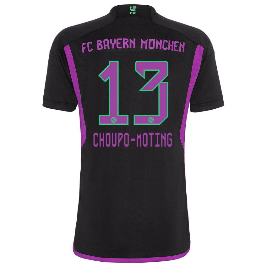 Kinder Eric Maxim Choupo-Moting #13 Schwarz Auswärtstrikot Trikot 2023/24 T-Shirt Belgien