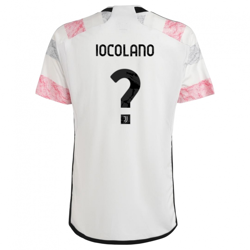 Kinder Simone Iocolano #0 Weiß Rosa Auswärtstrikot Trikot 2023/24 T-Shirt Belgien