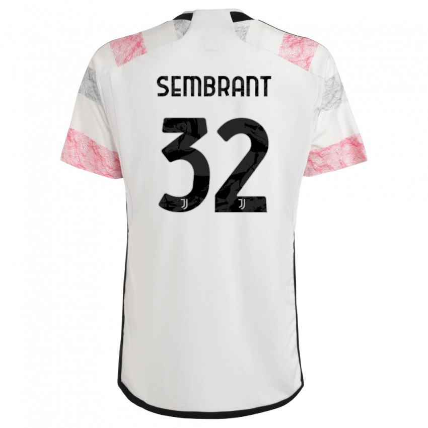 Kinder Linda Sembrant #32 Weiß Rosa Auswärtstrikot Trikot 2023/24 T-Shirt Belgien