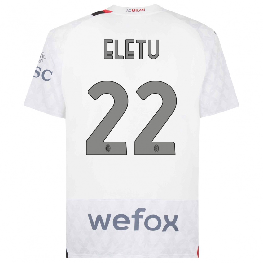 Kinderen Victor Eletu #22 Wit Uitshirt Uittenue 2023/24 T-Shirt België
