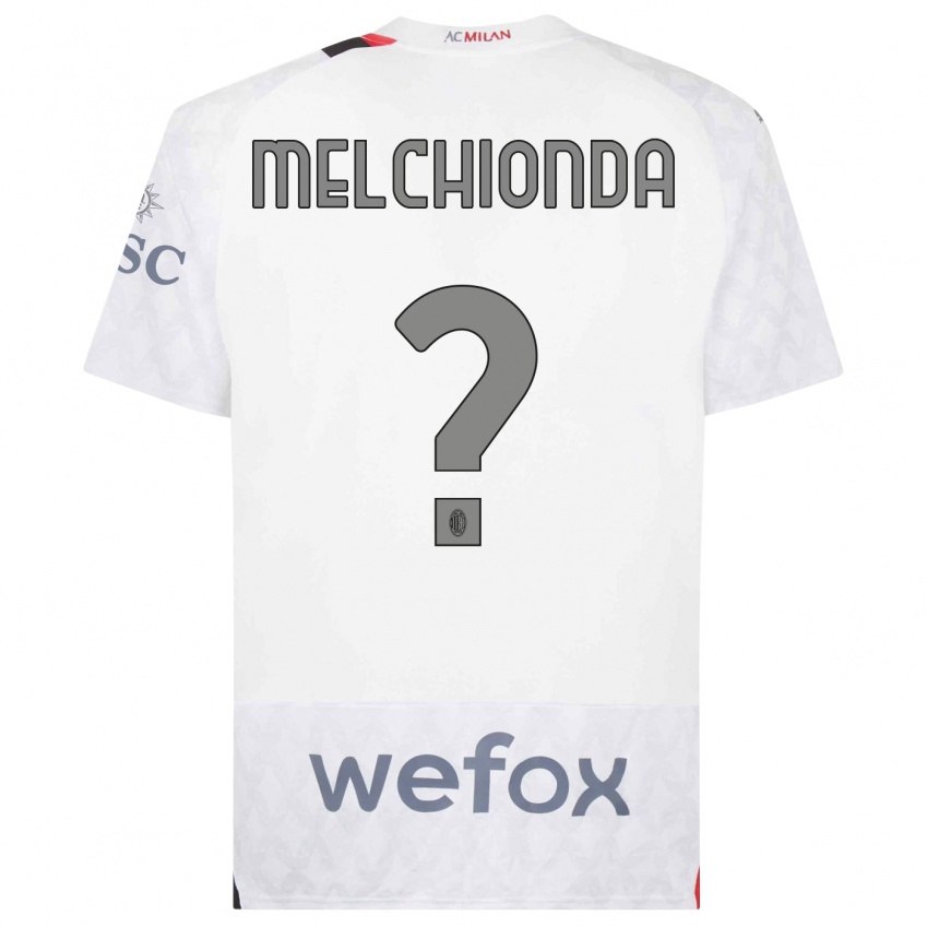 Kinder Marco Melchionda #0 Weiß Auswärtstrikot Trikot 2023/24 T-Shirt Belgien