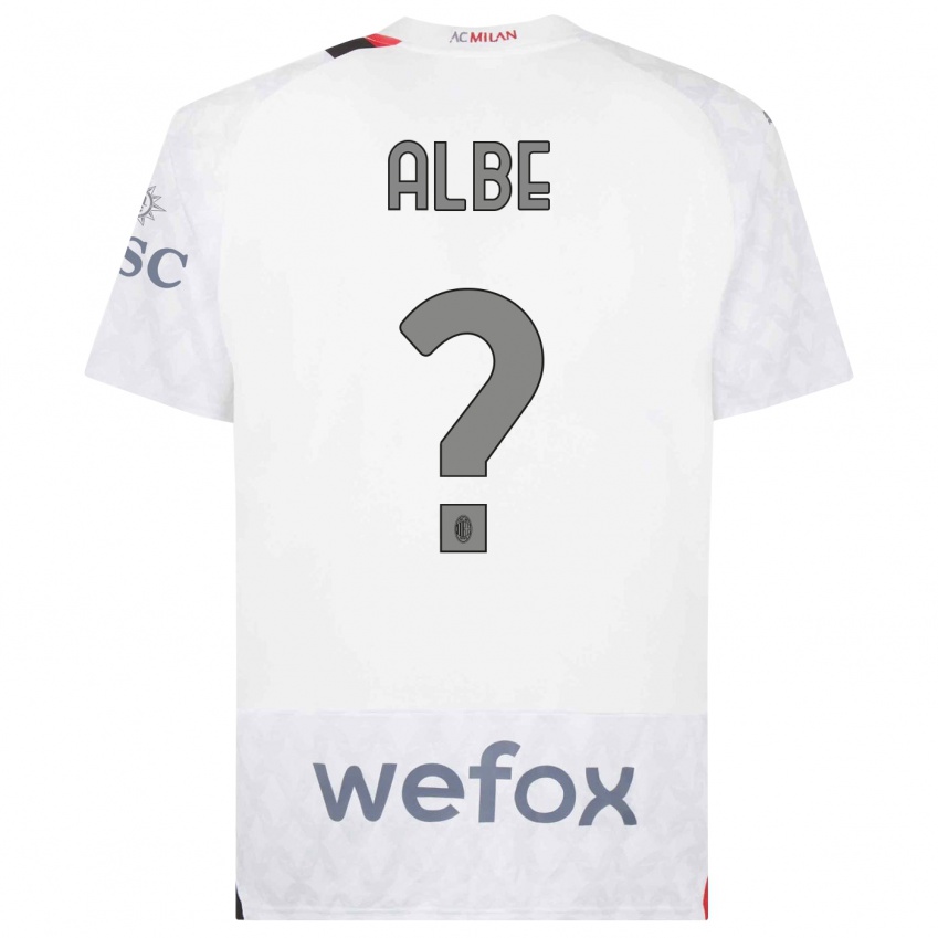 Kinder Salem Albe #0 Weiß Auswärtstrikot Trikot 2023/24 T-Shirt Belgien