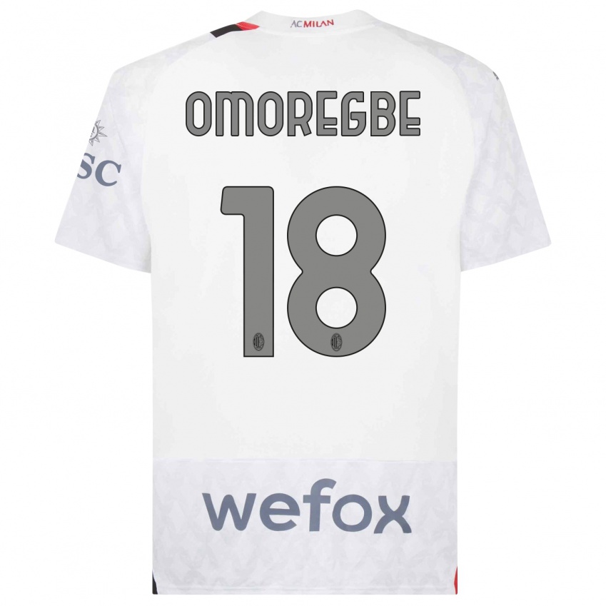 Enfant Maillot Bob Murphy Omoregbe #18 Blanc Tenues Extérieur 2023/24 T-Shirt Belgique