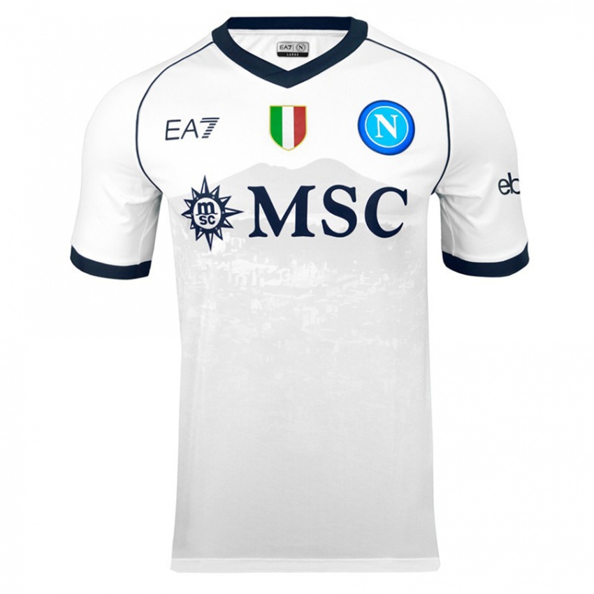 Kinder Francesco Baietti #0 Weiß Auswärtstrikot Trikot 2023/24 T-Shirt Belgien