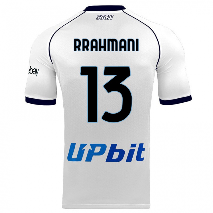 Kinder Amir Rrahmani #13 Weiß Auswärtstrikot Trikot 2023/24 T-Shirt Belgien