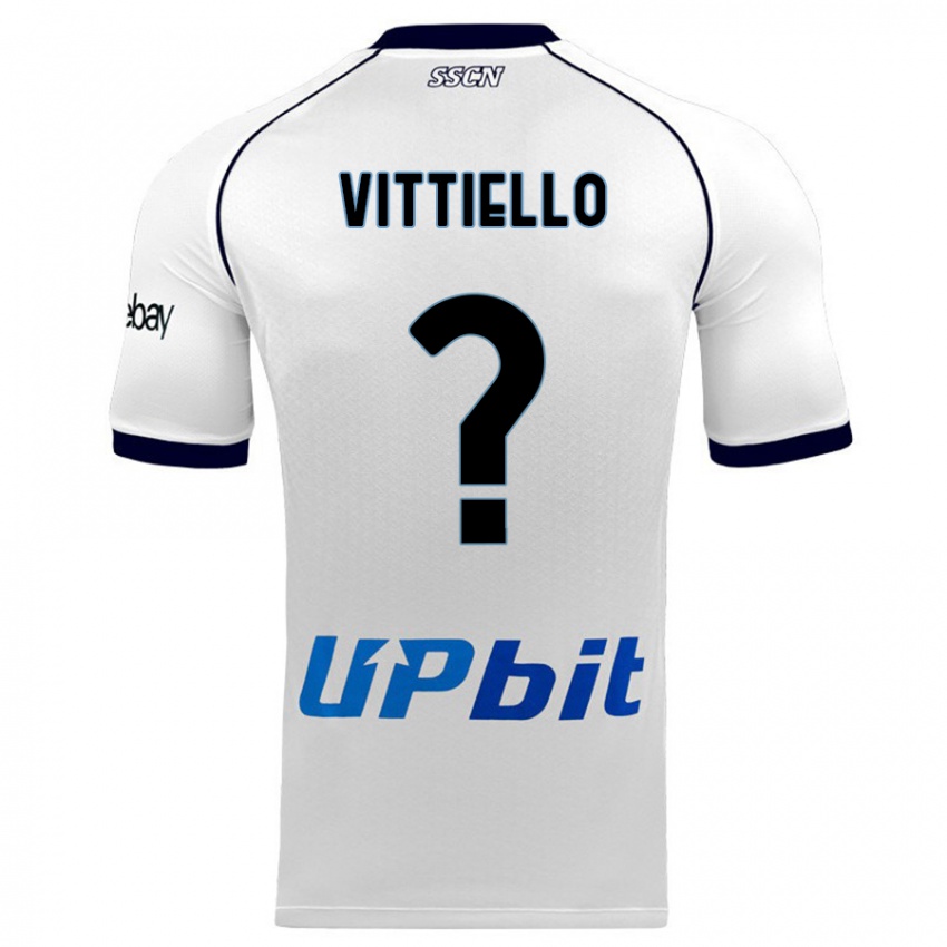 Kinder Antonio Vittiello #0 Weiß Auswärtstrikot Trikot 2023/24 T-Shirt Belgien
