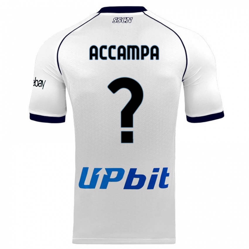 Kinder Davide Accampa #0 Weiß Auswärtstrikot Trikot 2023/24 T-Shirt Belgien