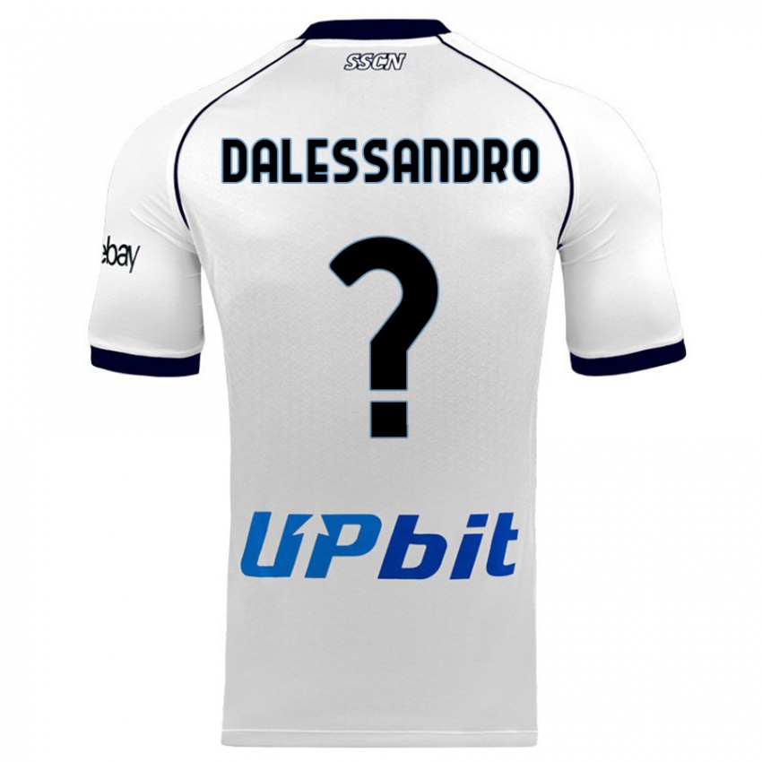 Kinder Nicola Dalessandro #0 Weiß Auswärtstrikot Trikot 2023/24 T-Shirt Belgien