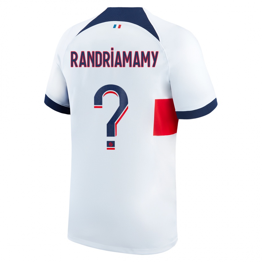 Kinder Mathyas Randriamamy #0 Weiß Auswärtstrikot Trikot 2023/24 T-Shirt Belgien