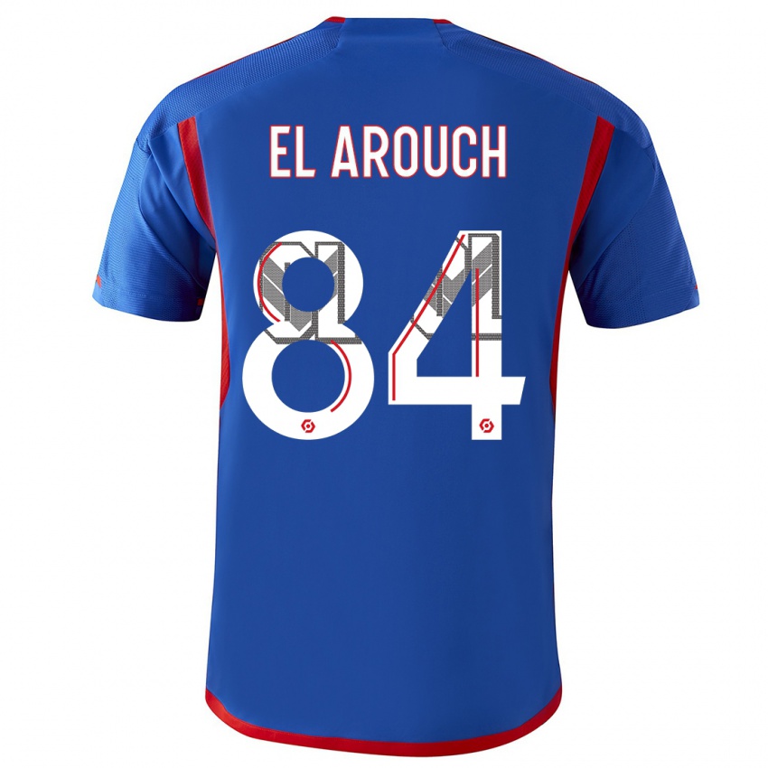Kinder Mohamed El Arouch #84 Blau Rot Auswärtstrikot Trikot 2023/24 T-Shirt Belgien