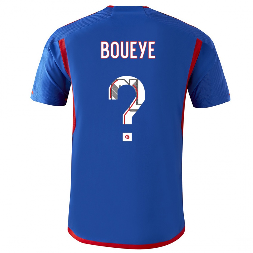 Kinder Philippe Boueye #0 Blau Rot Auswärtstrikot Trikot 2023/24 T-Shirt Belgien