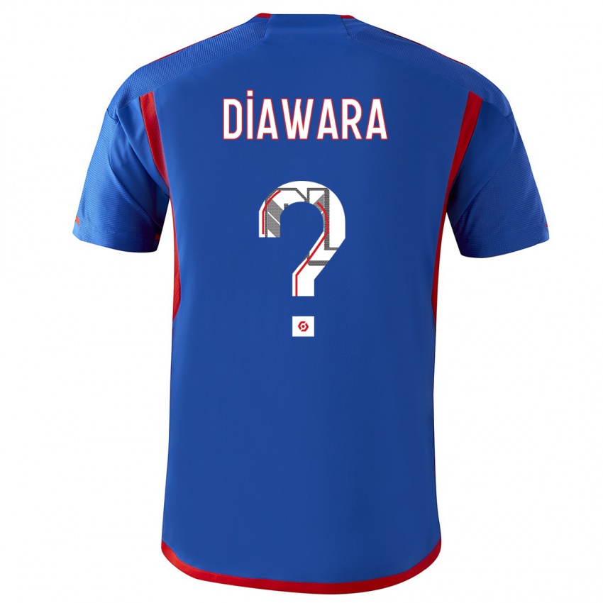 Kinderen Mahamadou Diawara #0 Blauw Rood Uitshirt Uittenue 2023/24 T-Shirt België