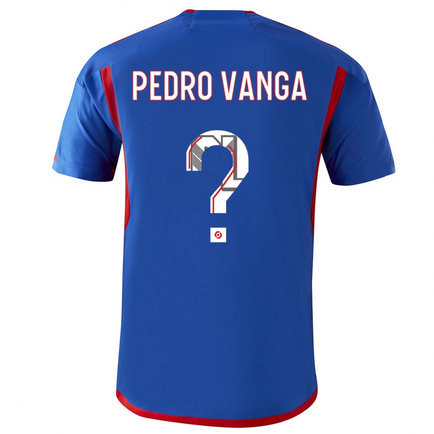Kinderen Emerson Pedro Vanga #0 Blauw Rood Uitshirt Uittenue 2023/24 T-Shirt België