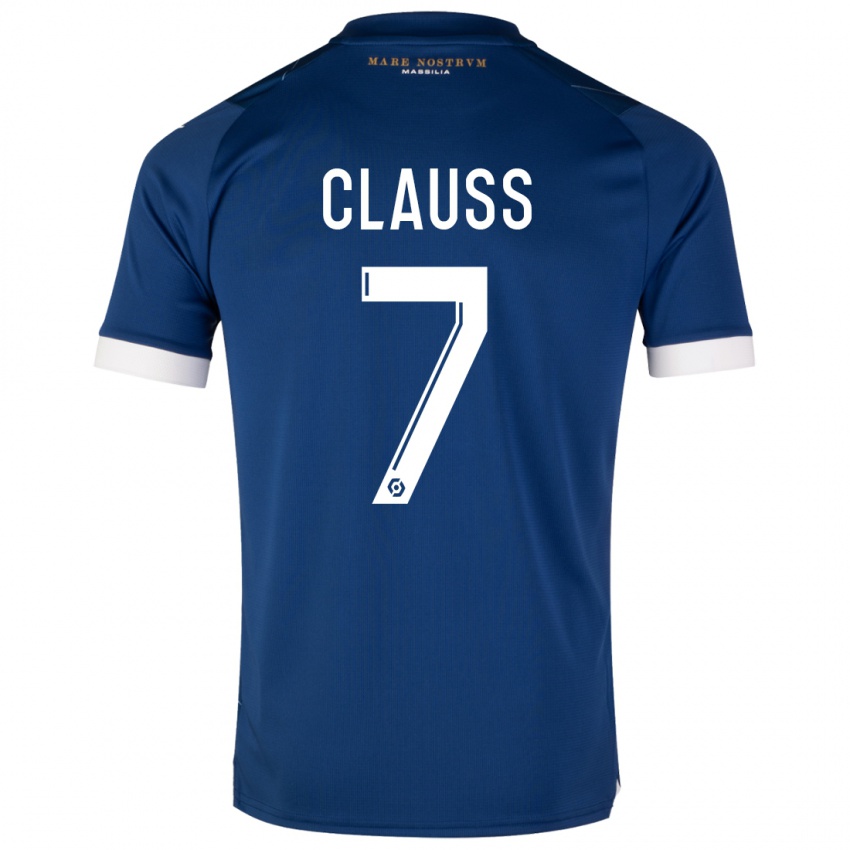 Kinderen Jonathan Clauss #7 Donkerblauw Uitshirt Uittenue 2023/24 T-Shirt België