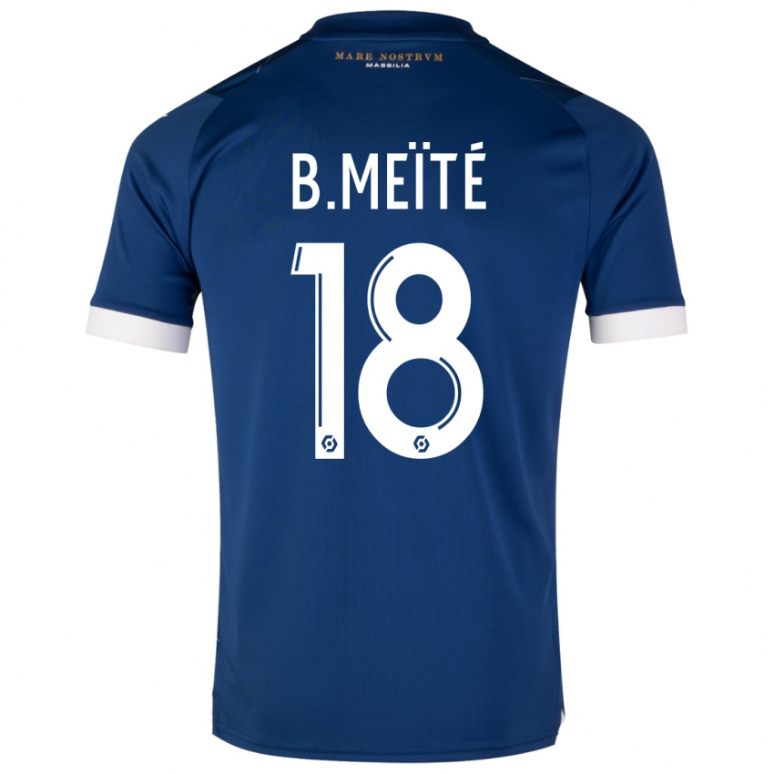 Kinderen Bamo Meïté #18 Donkerblauw Uitshirt Uittenue 2023/24 T-Shirt België