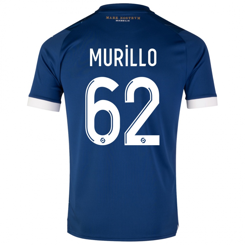 Enfant Maillot Amir Murillo #62 Bleu Foncé Tenues Extérieur 2023/24 T-Shirt Belgique