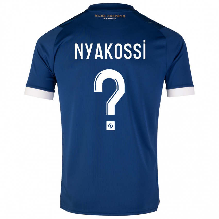 Kinder Roggerio Nyakossi #0 Dunkelblau Auswärtstrikot Trikot 2023/24 T-Shirt Belgien