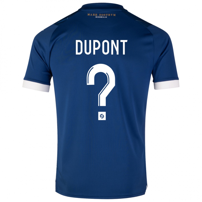 Kinder Hugo Dupont #0 Dunkelblau Auswärtstrikot Trikot 2023/24 T-Shirt Belgien
