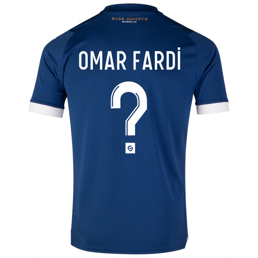 Kinder El Omar Fardi #0 Dunkelblau Auswärtstrikot Trikot 2023/24 T-Shirt Belgien