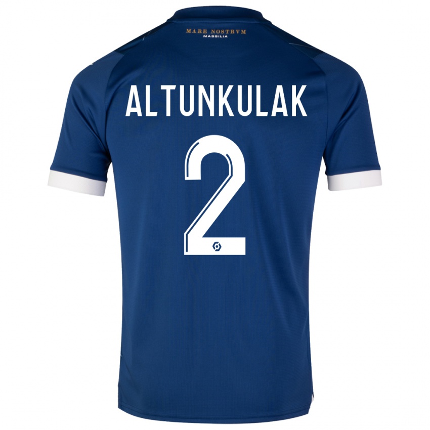 Enfant Maillot Selen Altunkulak #2 Bleu Foncé Tenues Extérieur 2023/24 T-Shirt Belgique