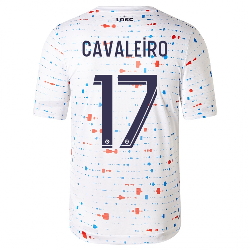 Kinder Ivan Cavaleiro #17 Weiß Auswärtstrikot Trikot 2023/24 T-Shirt Belgien