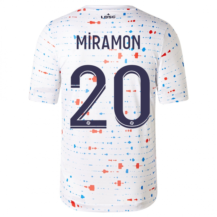 Kinderen Ignacio Miramón #20 Wit Uitshirt Uittenue 2023/24 T-Shirt België