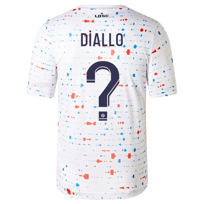 Kinder Alpha Diallo #0 Weiß Auswärtstrikot Trikot 2023/24 T-Shirt Belgien