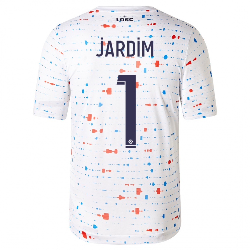 Kinderen Leo Jardim #1 Wit Uitshirt Uittenue 2023/24 T-Shirt België
