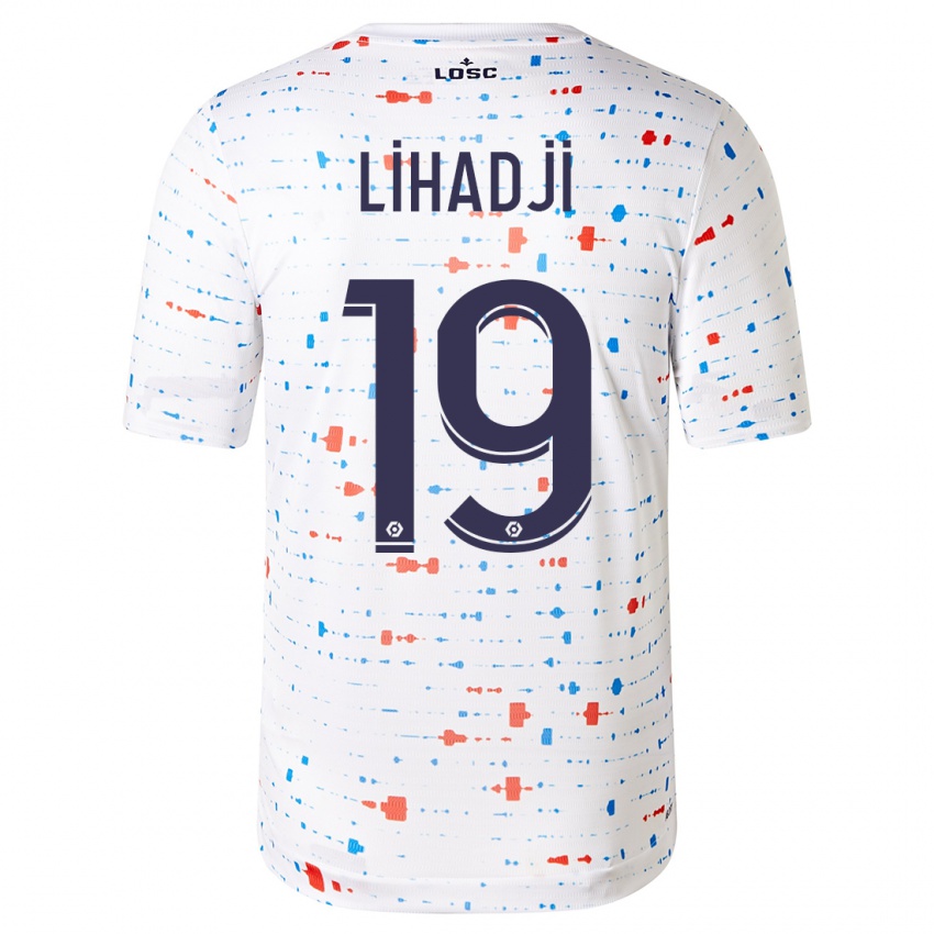 Enfant Maillot Isaac Lihadji #19 Blanc Tenues Extérieur 2023/24 T-Shirt Belgique