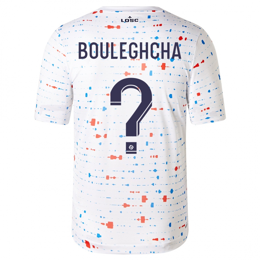 Kinder Ismail Bouleghcha #0 Weiß Auswärtstrikot Trikot 2023/24 T-Shirt Belgien