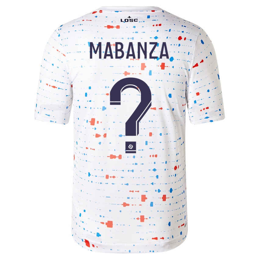 Kinder Carmel Mabanza #0 Weiß Auswärtstrikot Trikot 2023/24 T-Shirt Belgien
