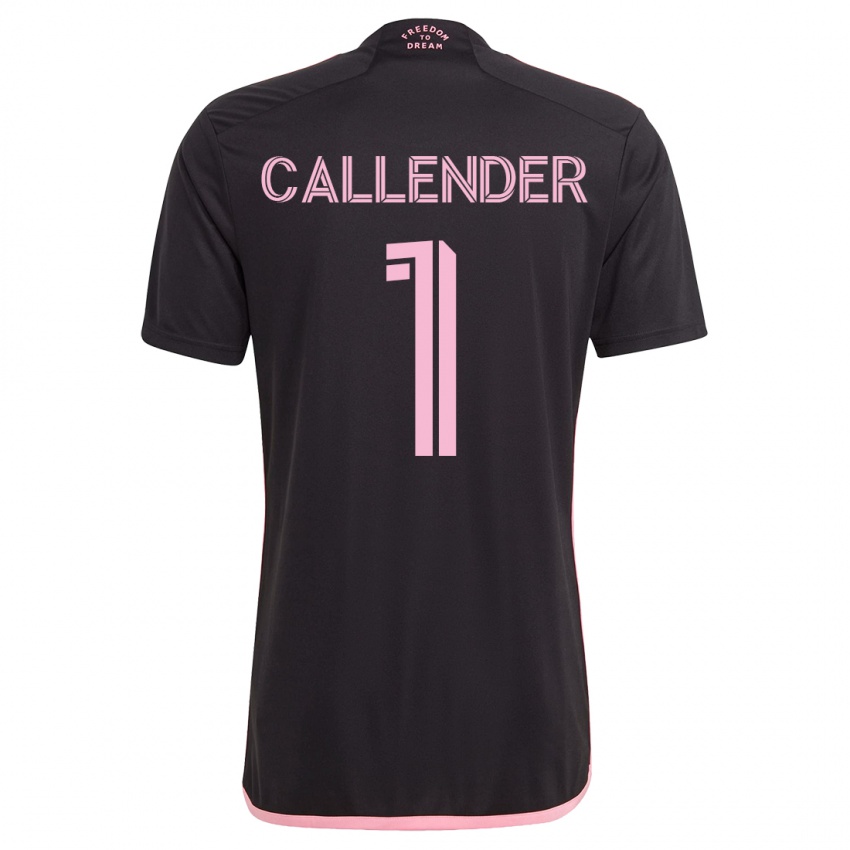 Kinder Drake Callender #1 Schwarz Auswärtstrikot Trikot 2023/24 T-Shirt Belgien