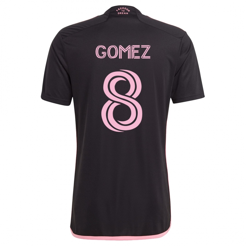 Kinder Diego Gómez #8 Schwarz Auswärtstrikot Trikot 2023/24 T-Shirt Belgien