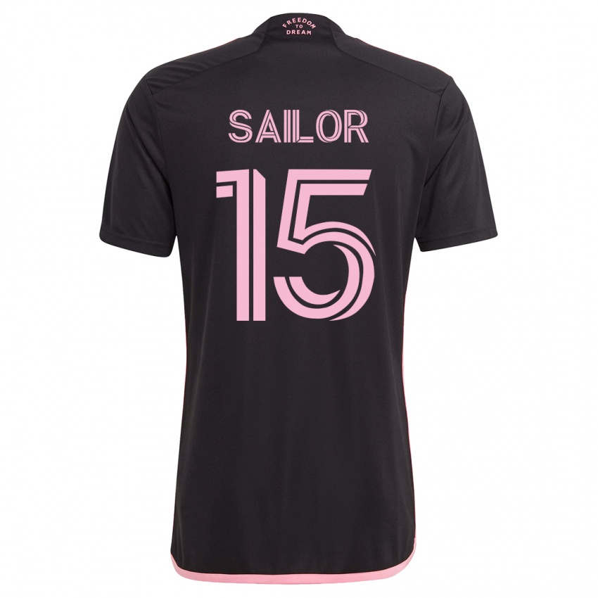 Kinder Ryan Sailor #15 Schwarz Auswärtstrikot Trikot 2023/24 T-Shirt Belgien