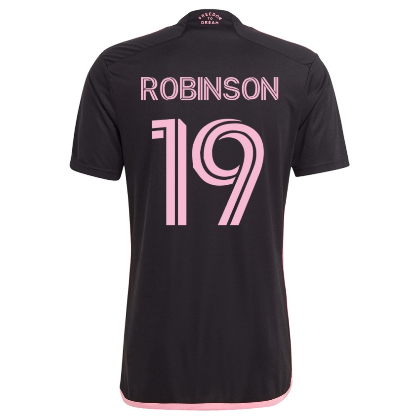 Kinder Robbie Robinson #19 Schwarz Auswärtstrikot Trikot 2023/24 T-Shirt Belgien