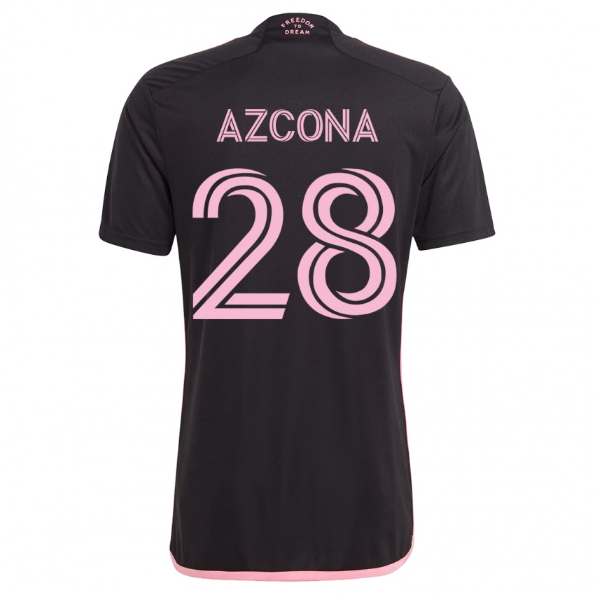 Kinder Edison Azcona #28 Schwarz Auswärtstrikot Trikot 2023/24 T-Shirt Belgien