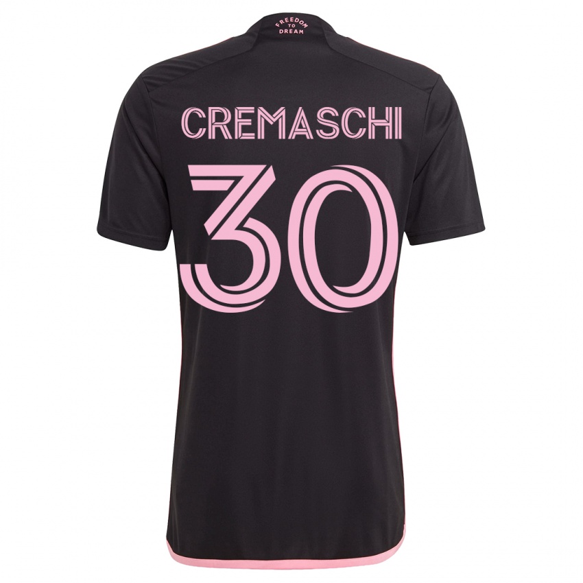 Kinder Benja Cremaschi #30 Schwarz Auswärtstrikot Trikot 2023/24 T-Shirt Belgien