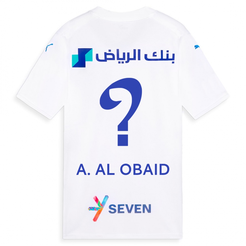 Kinder Abdulrahman Al-Obaid #0 Weiß Auswärtstrikot Trikot 2023/24 T-Shirt Belgien
