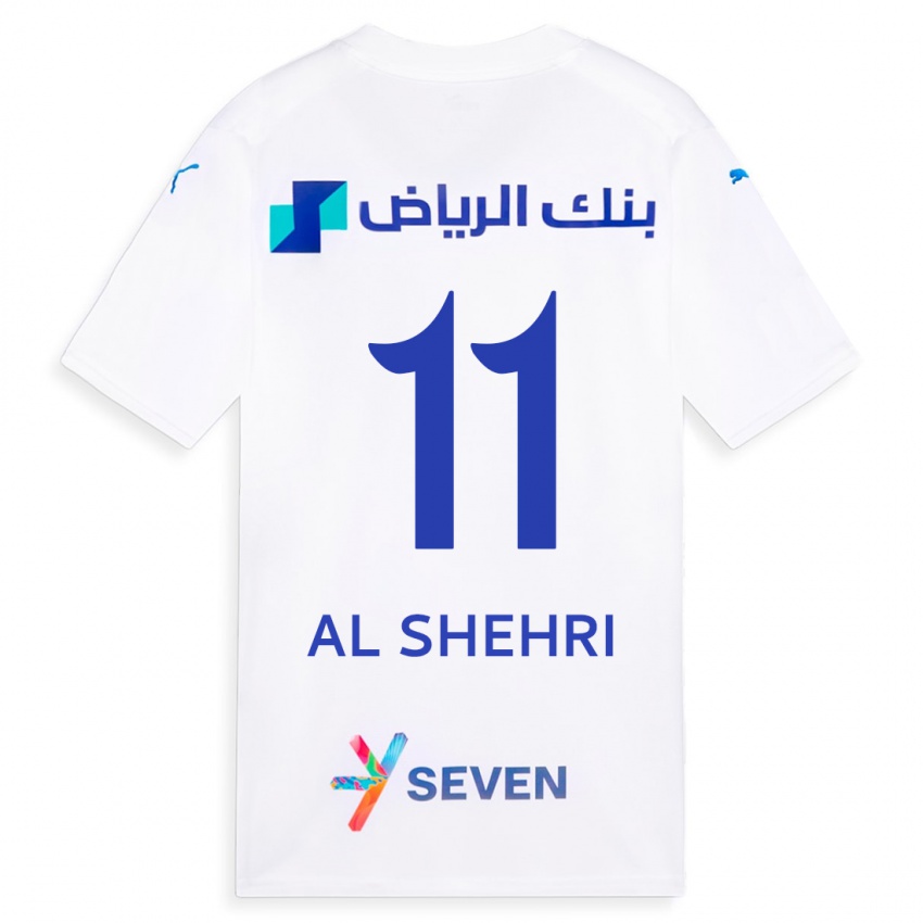 Kinder Saleh Al-Shehri #11 Weiß Auswärtstrikot Trikot 2023/24 T-Shirt Belgien