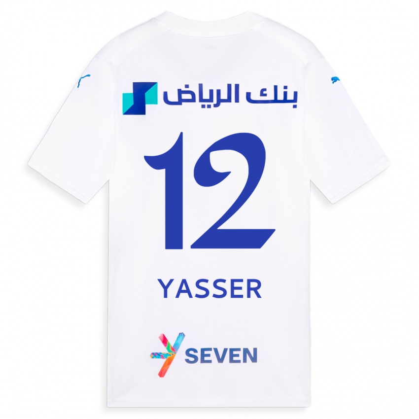 Kinder Yasser Al-Shahrani #12 Weiß Auswärtstrikot Trikot 2023/24 T-Shirt Belgien