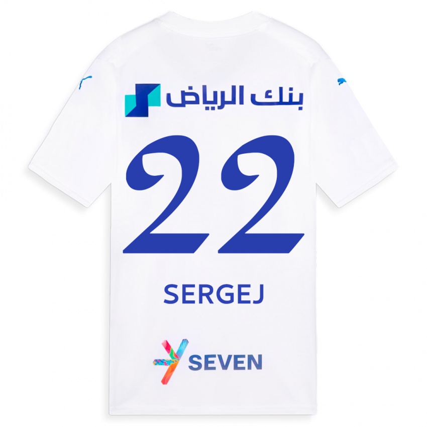 Kinder Sergej Milinkovic-Savic #22 Weiß Auswärtstrikot Trikot 2023/24 T-Shirt Belgien
