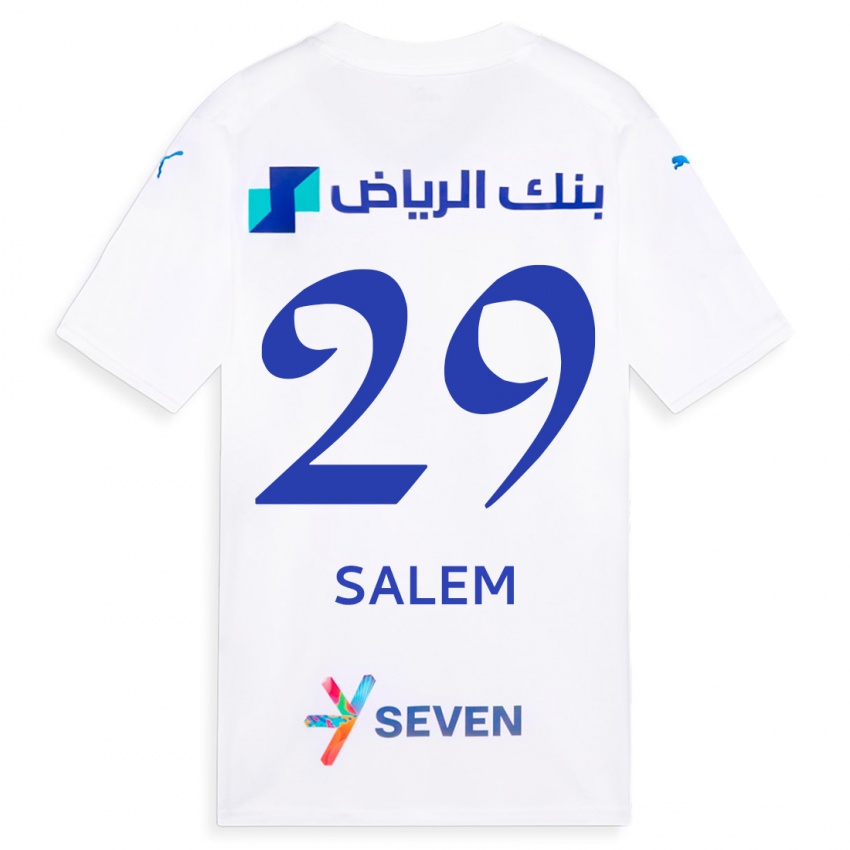 Kinderen Salem Al-Dawsari #29 Wit Uitshirt Uittenue 2023/24 T-Shirt België