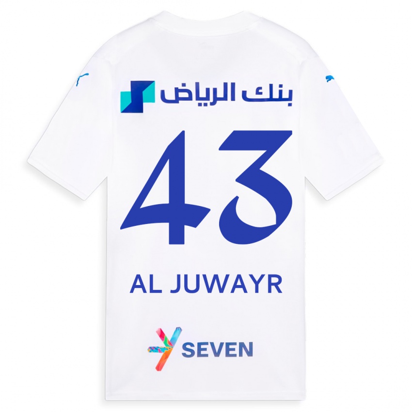 Kinderen Musab Al-Juwayr #43 Wit Uitshirt Uittenue 2023/24 T-Shirt België