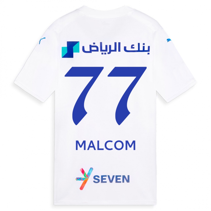 Kinder Malcom #77 Weiß Auswärtstrikot Trikot 2023/24 T-Shirt Belgien