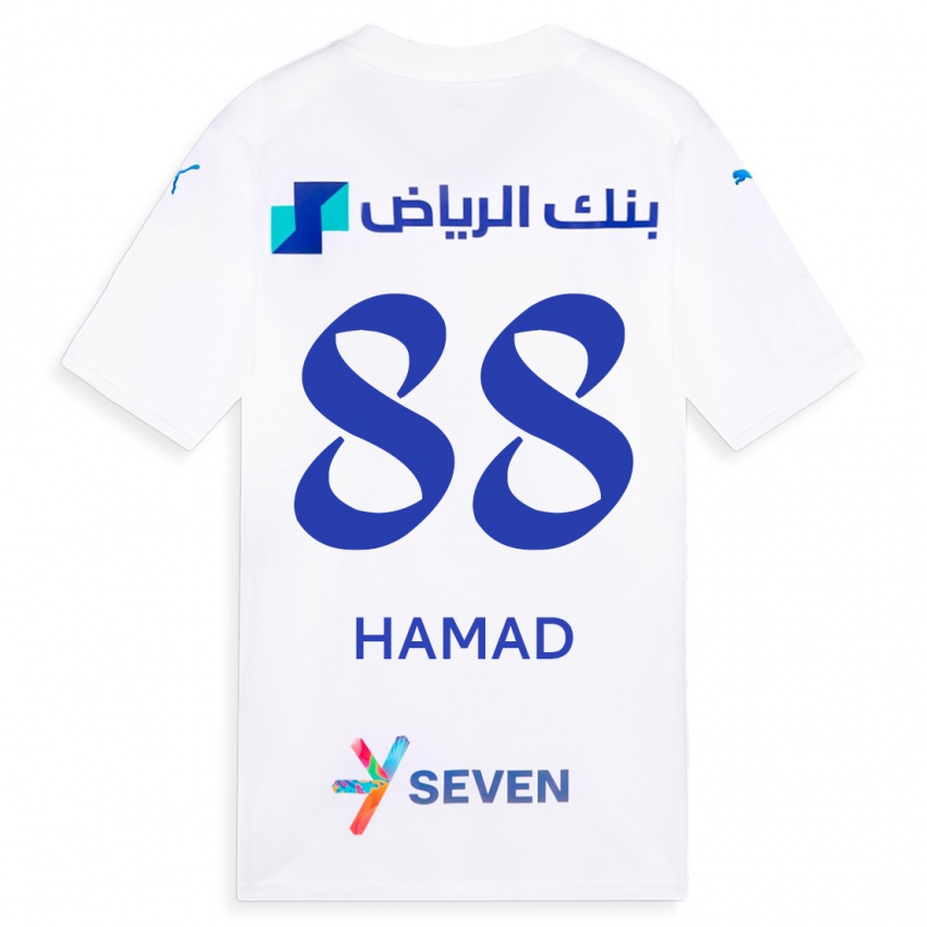 Kinder Hamad Al-Yami #88 Weiß Auswärtstrikot Trikot 2023/24 T-Shirt Belgien